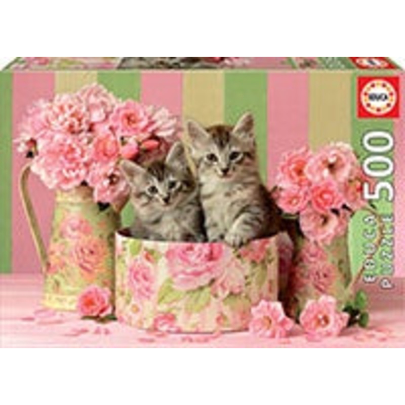 Educa – Kittens With Roses (500pc)