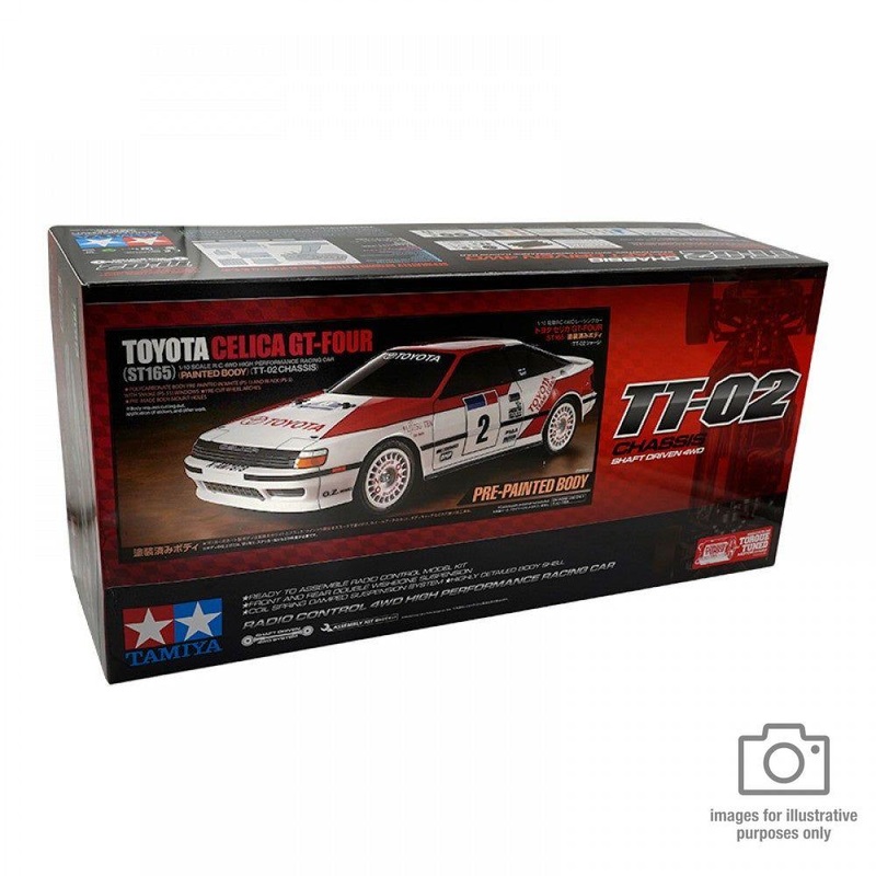 Tamiya – R/C Toyota Celica GT-Four w/ Painted Body (TT02) (No ESC incl.)