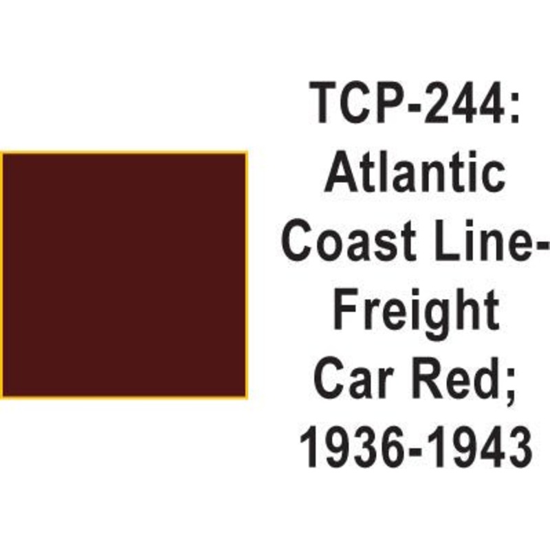 Tru Color TCP-244 Atlantic Coast Line 1935-50s Freight Car Red 1 ounce