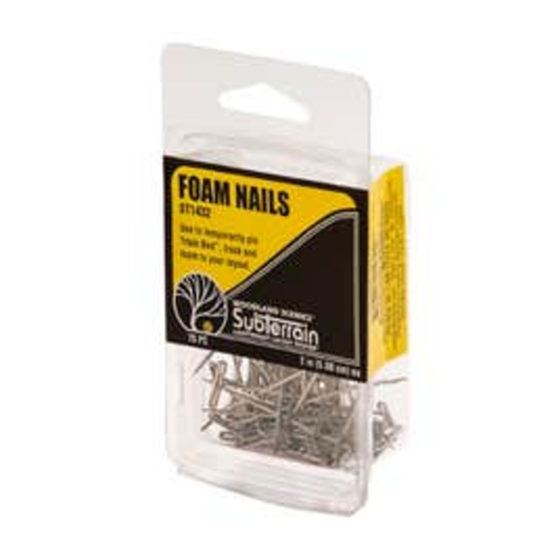 Woodland Scenics ST1432 Foam Nails (2″, 75 pcs)