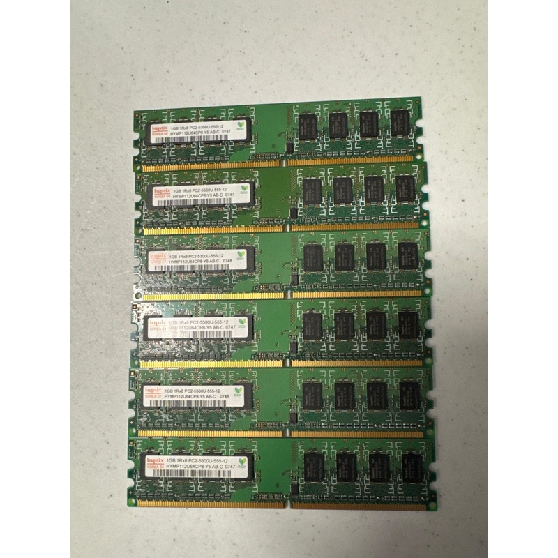 1GB memory 6 each