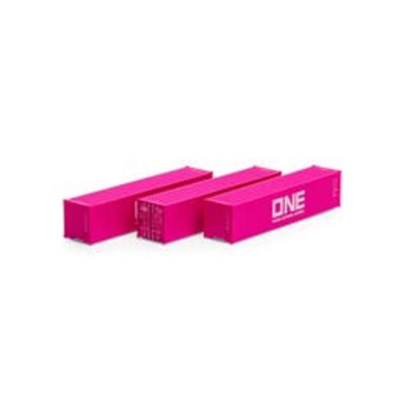 Athearn 20105 N 40ft Low Cube Container – Ocean Network Express (3 pack)
