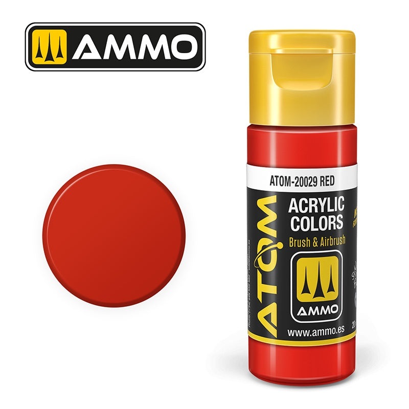 ATOM – 20028  Scarlet Red (20ml)
