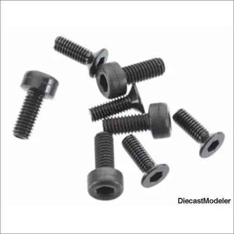 Axial Pull Start Flat Head Screws M2.6x8mm (8)