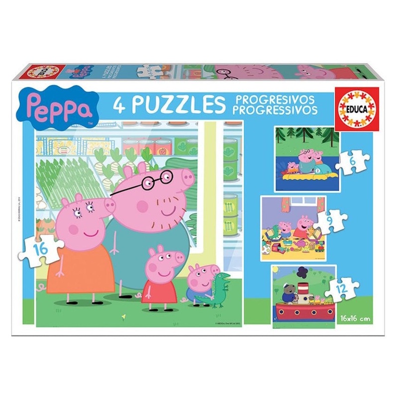 Educa – Peppa Pig (6-9-12-16pcs)