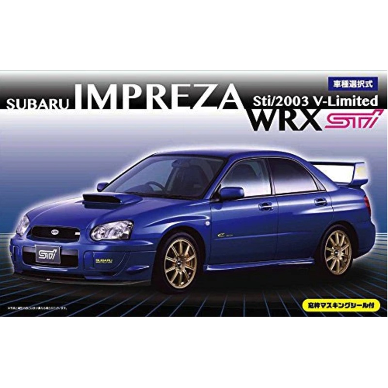 Fujimi – 1/24 Impreza WRX STI 2003 V Limited w/ Masks