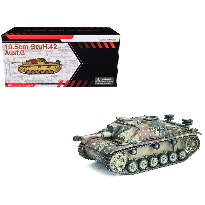 Germany 10.5cm StuH.42 Ausf. G Tank “Unidentified Unit Ardennes” (1944) “NEO Dragon Armor” Series 1/72 Plastic Model by Dragon Models