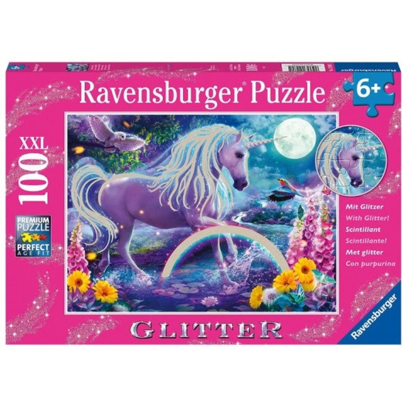 Ravensburger – Unicorn (100pcs) XXL Glitter Puzzle