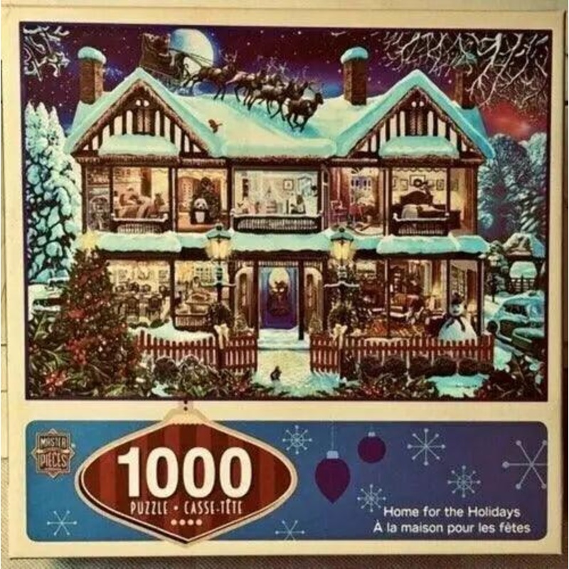 Reindeer on the roof 1000 Pcs Jigsaw Puzzle