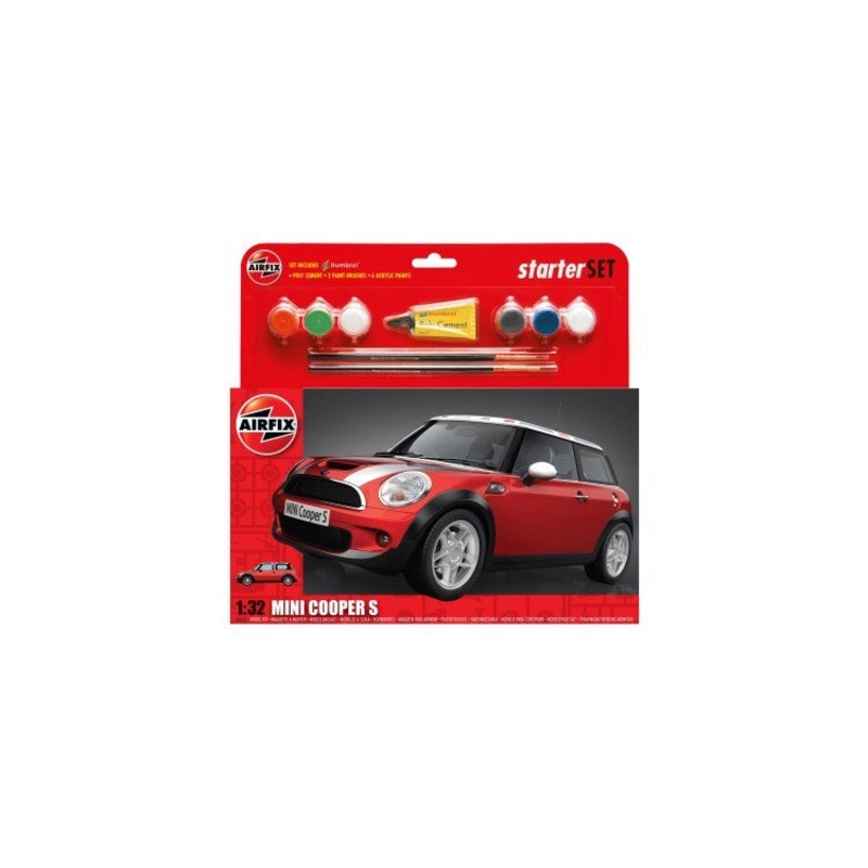 Airfix – 1/32 Mini Cooper S (Starter Set Incl.Paint)