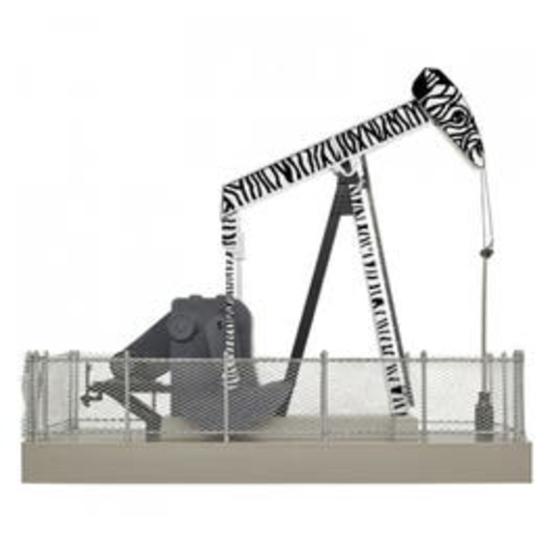 Atlas O #66909  Operating Oil Pump – Black/White Zebra Built up