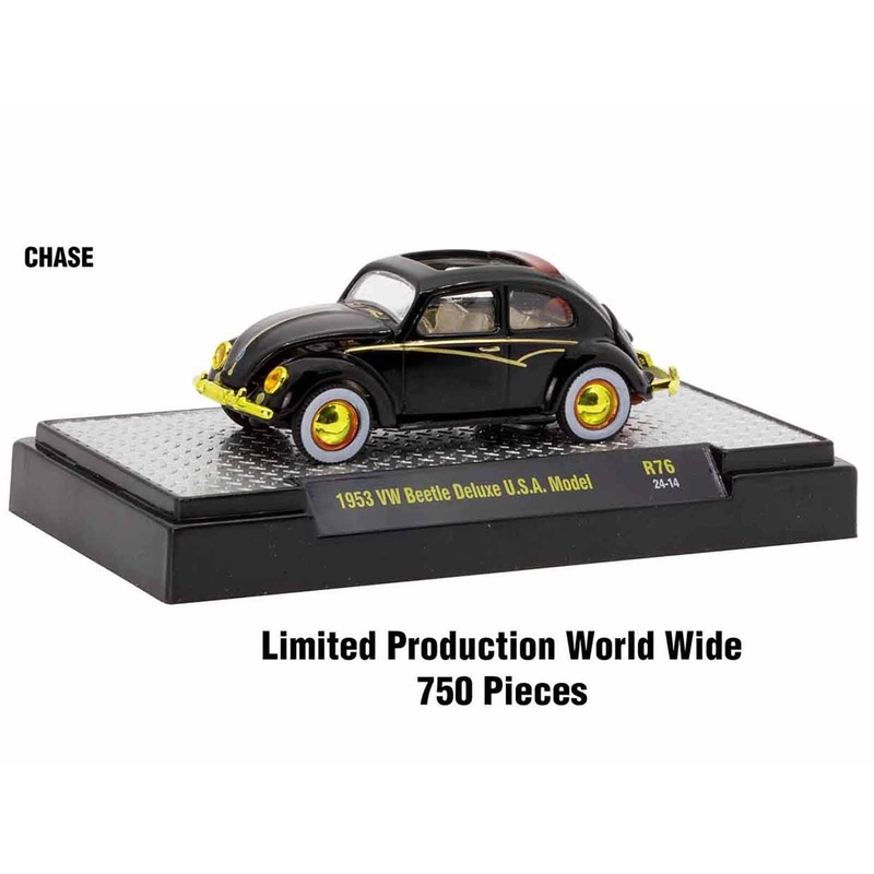 “Auto Meets” Set of 6 Cars IN DISPLAY CASES Release 76 Limited Edition 1/64 Diecast Model Cars by M2 Machines