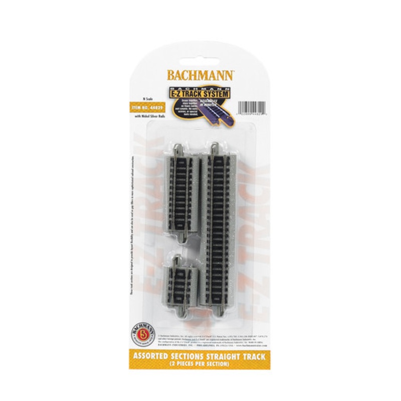 Bachmann 44829 N Scale Assorted Straight Short Sections