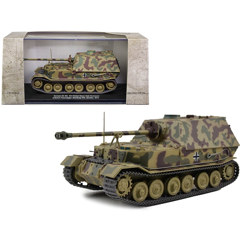 German Sd. Kfz. 184 Elefant Heavy Tank Destroyer “Schwere Panzerjager Abteilung 653 Ukraine 1944” 1/43 Diecast Model by AFVs of WWII