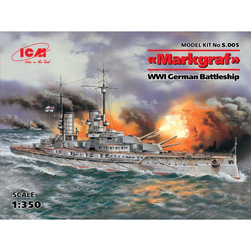 ICM – 1/350 Markgraf WWI German Battleship