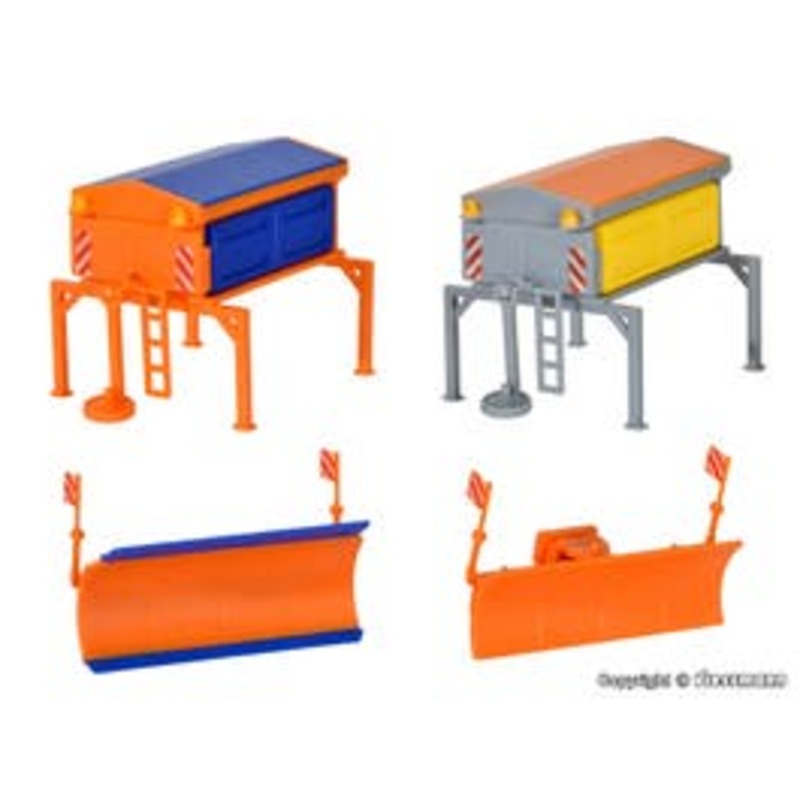 Kibri 15013  HO Spreader body and snowplough, each 2 pieces kit