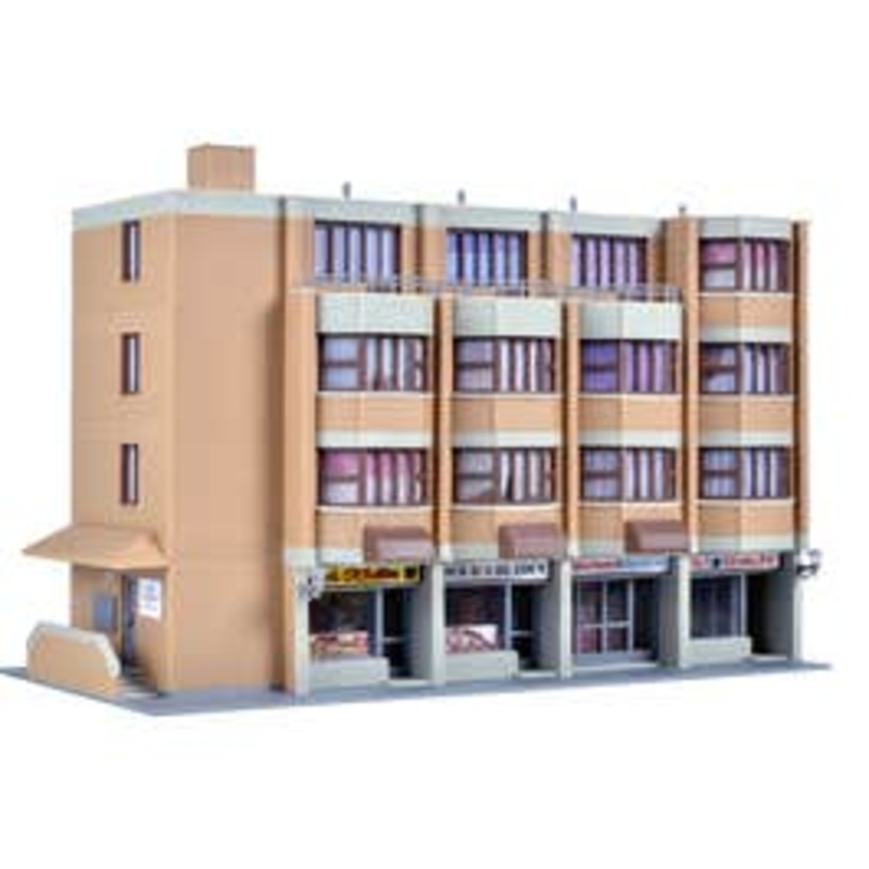 Kibri 38222  HO Apartment and business building kit