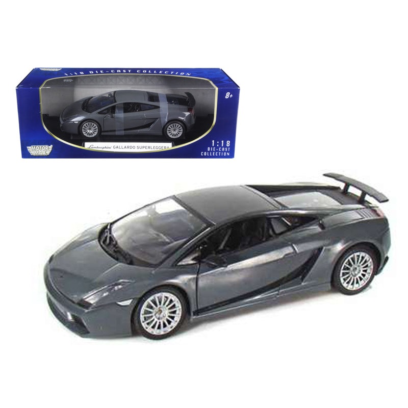 Lamborghini Gallardo Superleggera Grey 1/18 Diecast Model Car by Motormax