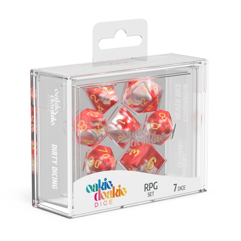 Oakie Doakie Dice – RPG Set GemiDice Red Sky (7)
