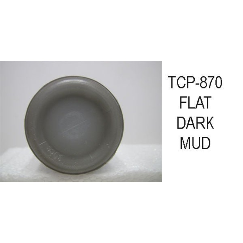 Tru Color TCP-870 Flat, Brushable Dark Mud Paint 1 Fluid Ounce