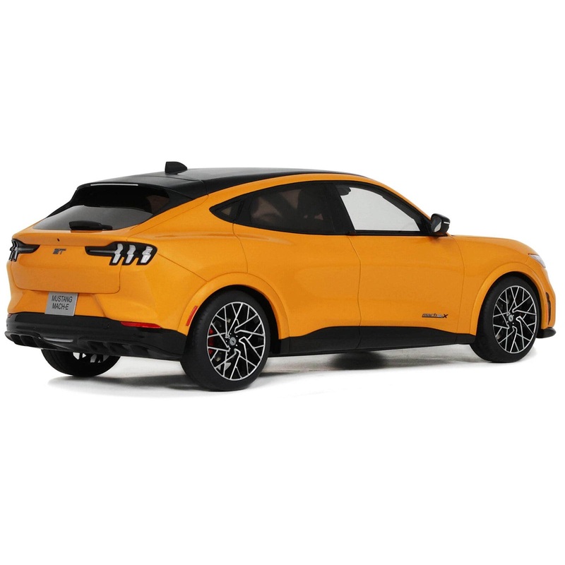 2021 Ford Mustang Mach E GT Performance Cyber Orange with Black Top 1/18 Model Car by Otto Mobile