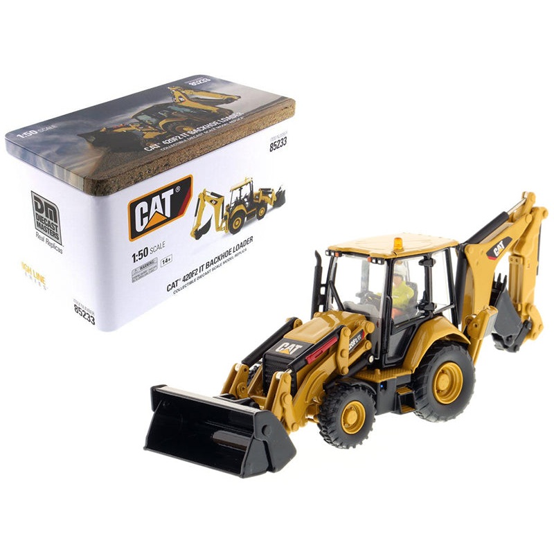 CAT Caterpillar 420F2 IT Backhoe Loader with Operator “High Line Series” 1/50 Diecast Model by Diecast Masters