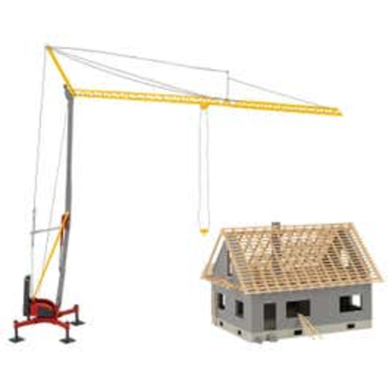 Faller 130658  HO House under construction with crane kit