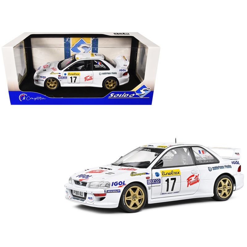 Subaru Impreza S5 WRC99 22B #17 Gilles Panizzi – Herve Panizzi “Monte Carlo Rally” (1999) “Competition” Series 1/18 Diecast Model Car by Solido