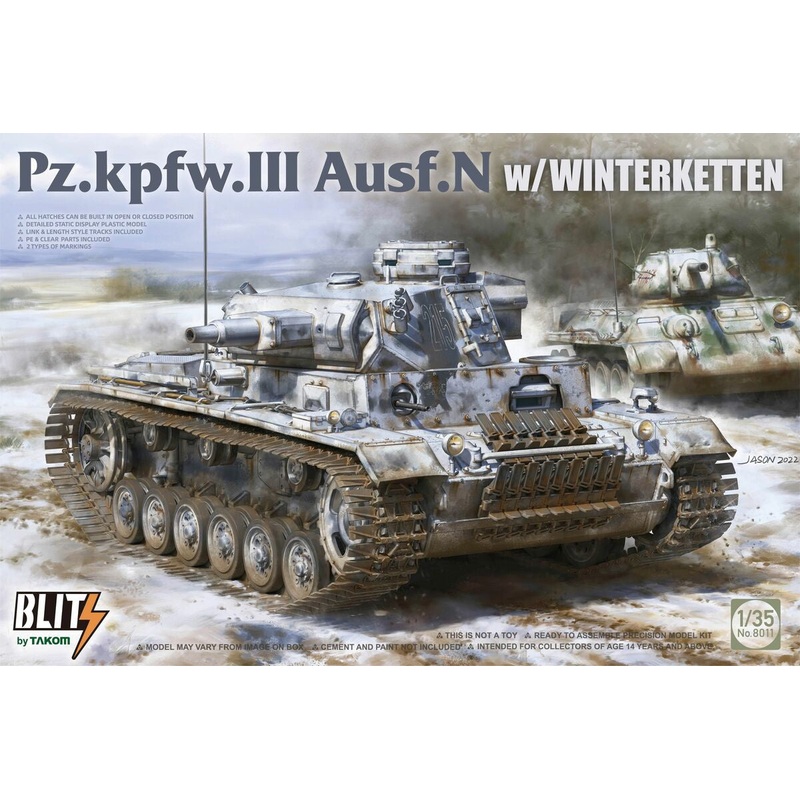 Takom – 1/35 Pz.Kpfw.III Ausf.N w/ Winterketten