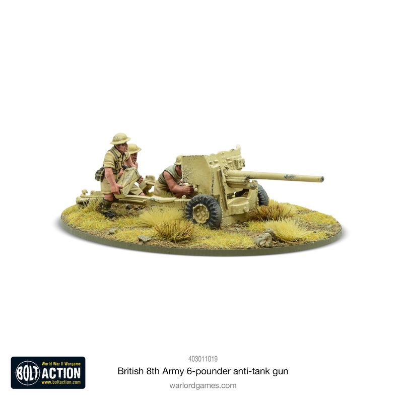 Warlord – Bolt Action: 8th Army 6 Pounder (Metal)