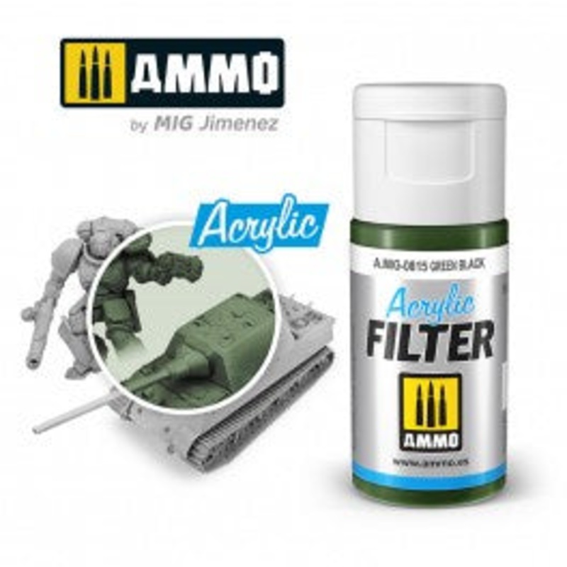 AMMO – 0815 Acrylic FILTER Green Black