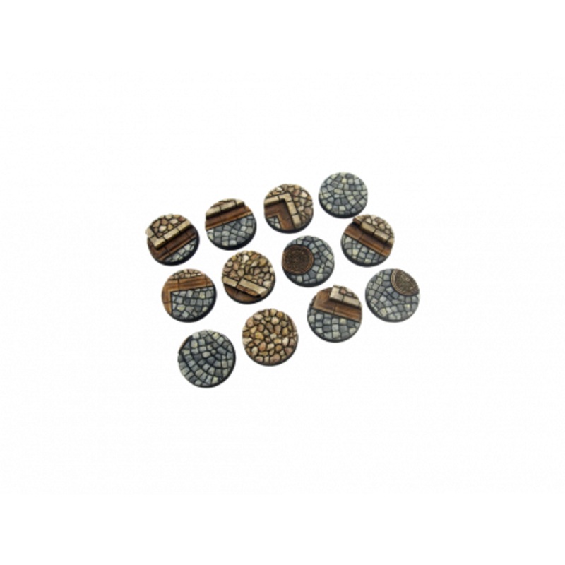 Micro Art Studio – Cobblestone Bases – Round 25mm (5pc) B00321