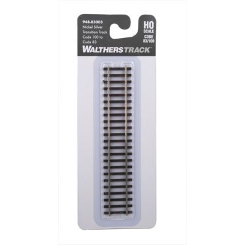 Walthers 948-83003 HO Transition Track, Code 83 to Code 100