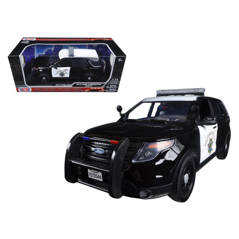 2015 Ford PI Utility Interceptor CHP California Highway Patrol 1/18 Diecast Model Car by Motormax