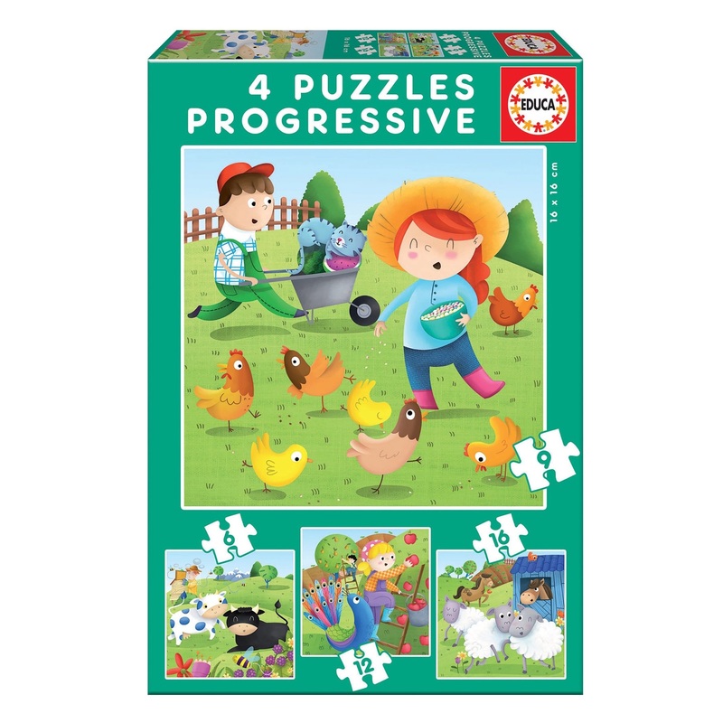 Educa – Farm Animals (6-9-12-16pcs)