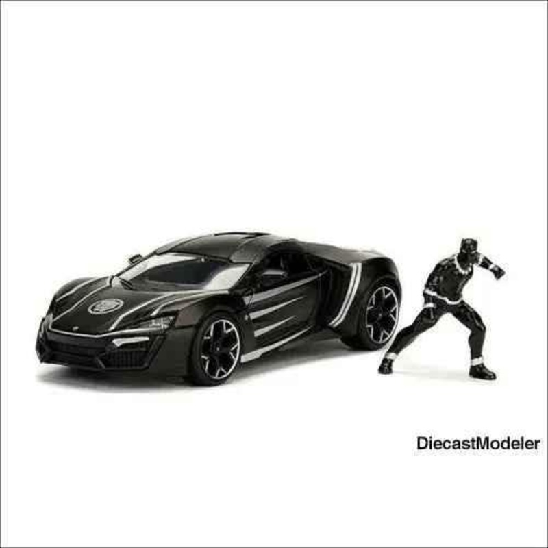 Jada Toys – Metals Die Cast | Lykan Hypersport with Black Panther figure (1/24)