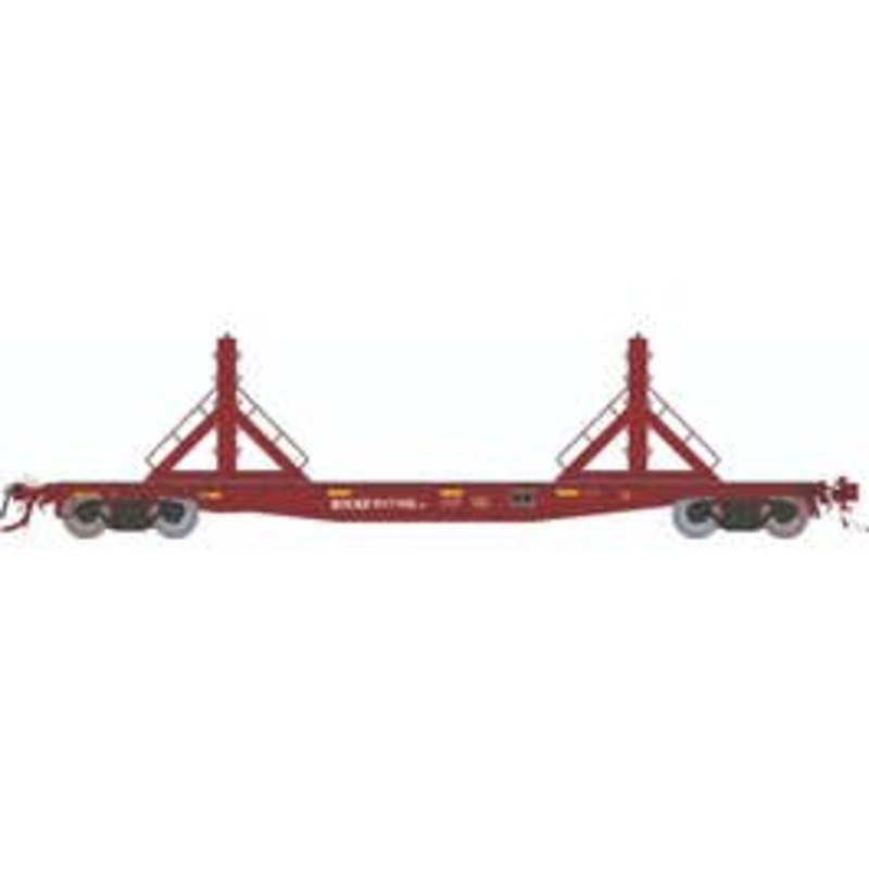 Rapido 138402A HO F30D 50' Rail Flat Car : BNSF – MOW: Single Car