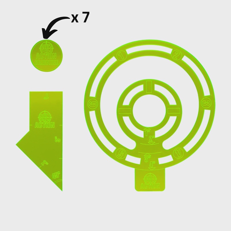 Warlord – Bolt Action Objective and Template Sets (ACRYLIC)