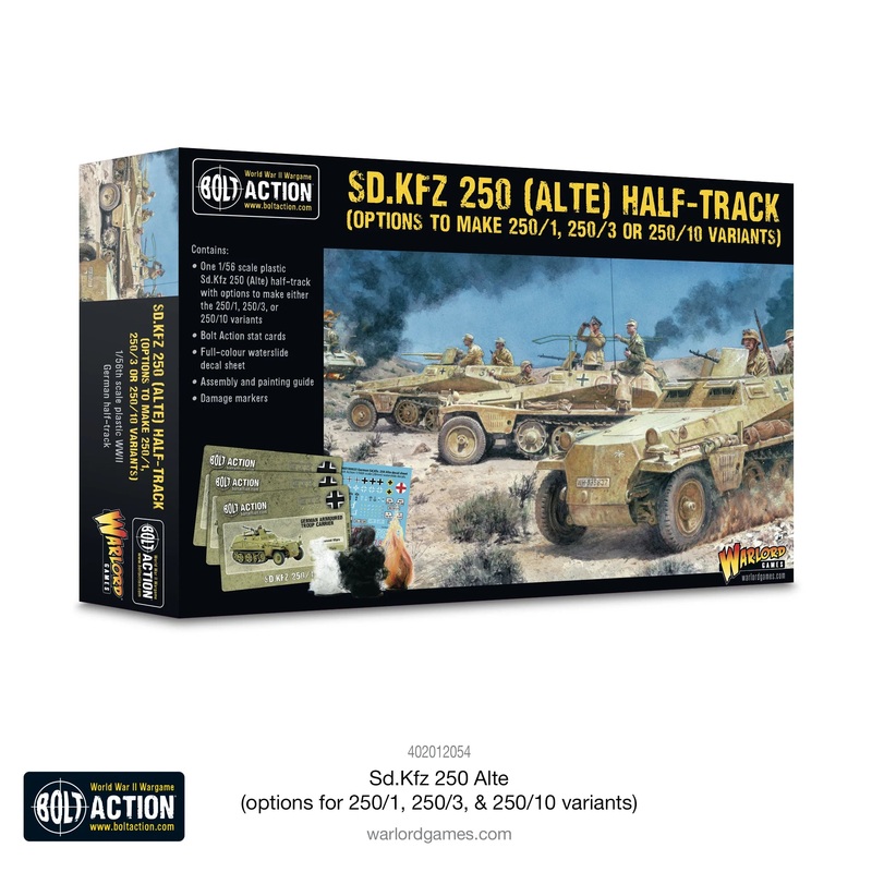 Warlord – Bolt Action: Sd.Kfz 250 (Alte) Half-Track (250/1, 250/3 or 250/10 variants)