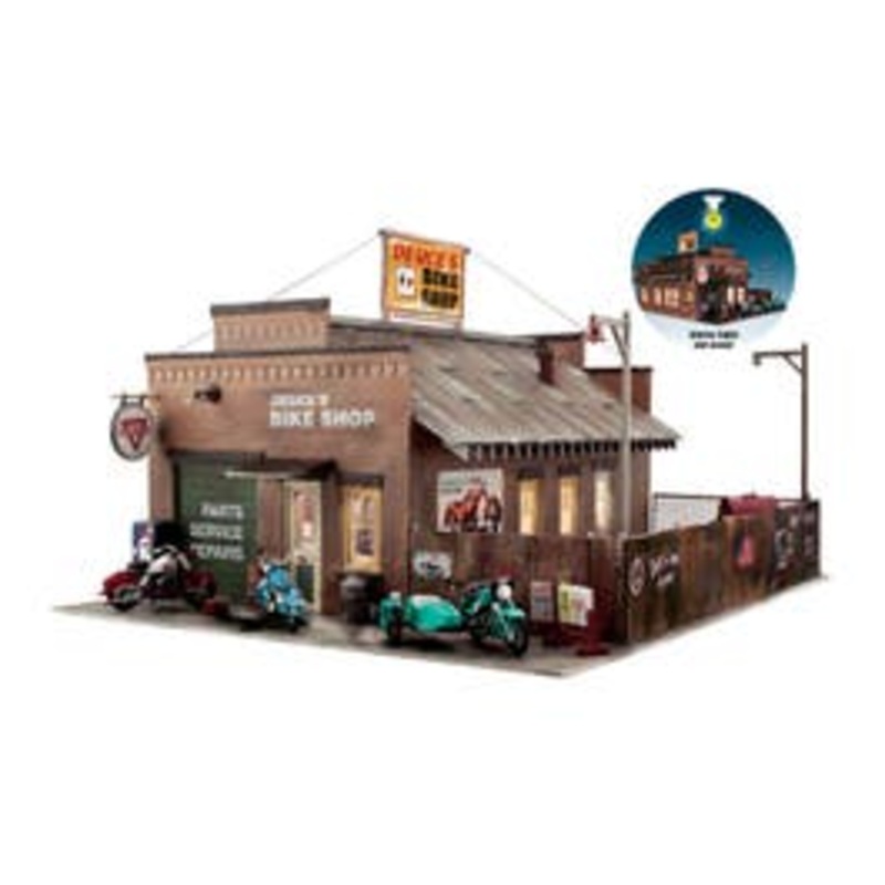 Woodland Scenics BR5846 O Deuce's Bike Shop (Built up)