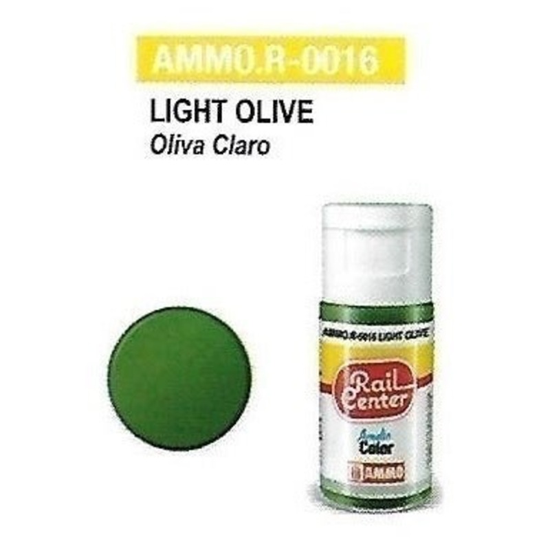 Rail Center Paint R-0016, Light Olive, 15ml bottle, Acrylic Paint