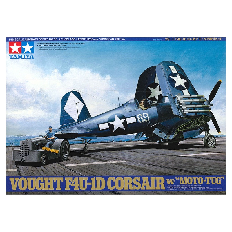Tamiya – 1/48 F4U-1D Corsair w/Moto-Tug