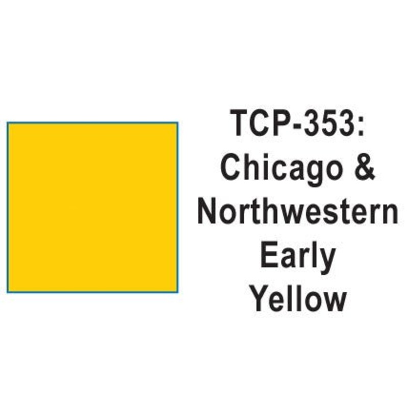 Tru Color TCP-353 Chicago North Western, CNW, Early Yellow, Paint 1 ounce