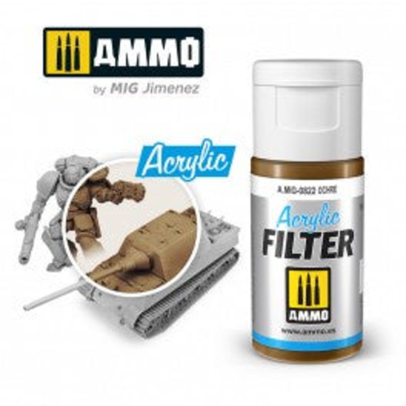 AMMO – 0822 Acrylic FILTER Ochre