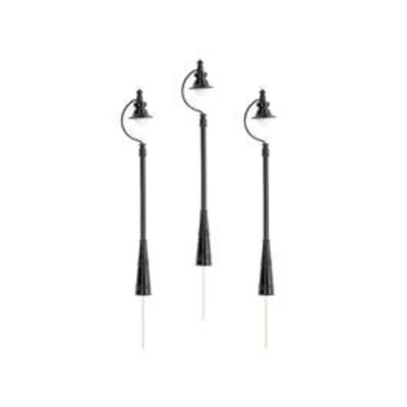 Lionel 2429210  O Station Lights 3-Pack Black