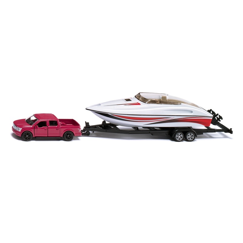 Siku – 1/50 Ford F150 w/ Motorboat (27.5cm Long)