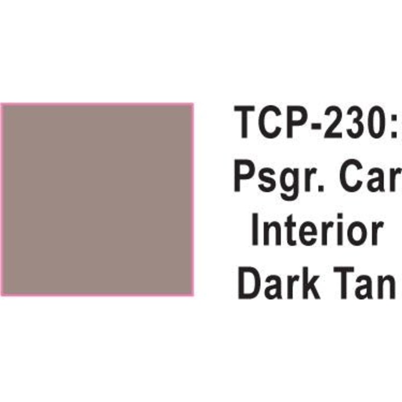 Tru Color TCP-230 Passenger Car Interior Dark Tan Paint 1 ounce