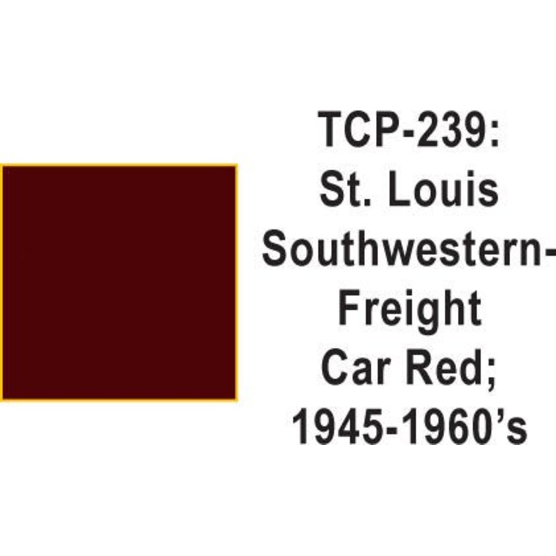 Tru Color TCP-239 Cotton Belt 1945-60s Freight Car Red 1 ounce