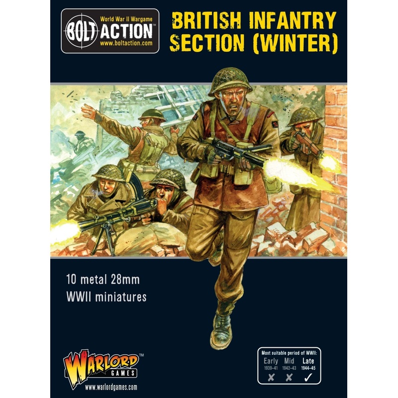 Warlord – Bolt Action: British Infantry Section (Winter) (Metal)
