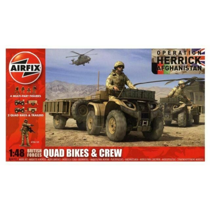 Airfix – 1/48 British Quad Bikes & Crew